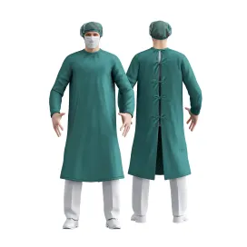 Surgeon with a skeleton